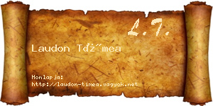 Laudon Tímea névjegykártya