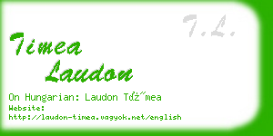 timea laudon business card